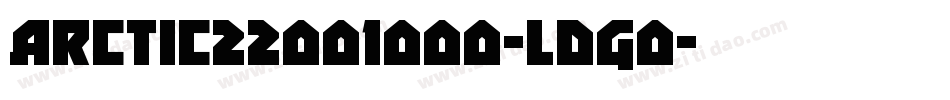 Arctic22001000-ldG0字体转换