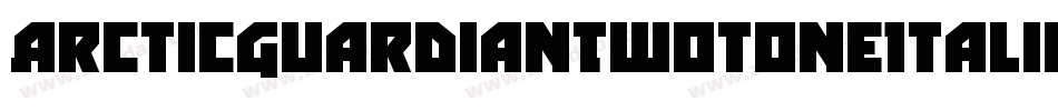 ArcticGuardianTwotoneItalic-nzYY字体转换