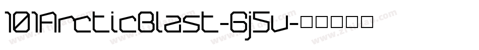 101ArcticBlast-6j5v字体转换