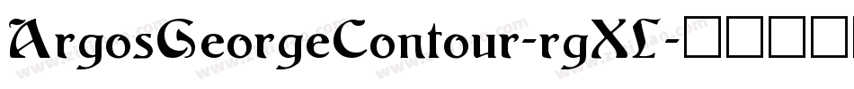 ArgosGeorgeContour-rgXL字体转换