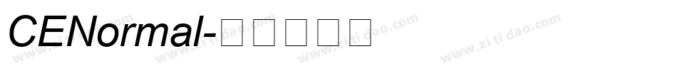 CENormal字体转换