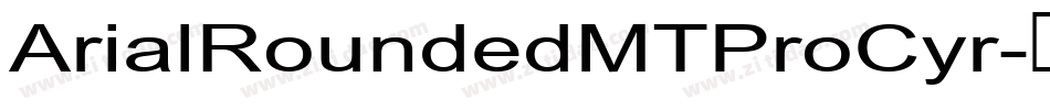ArialRoundedMTProCyr字体转换