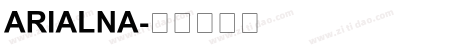 ARIALNA字体转换