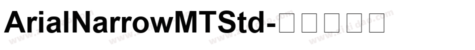 ArialNarrowMTStd字体转换