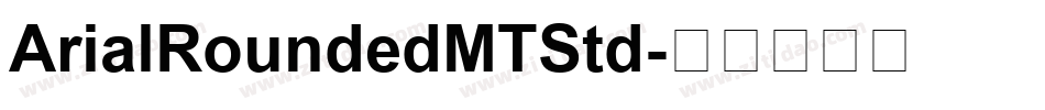 ArialRoundedMTStd字体转换