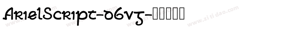 ArielScript-d6vg字体转换