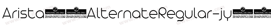 Arista20AlternateRegular-jy89字体转换