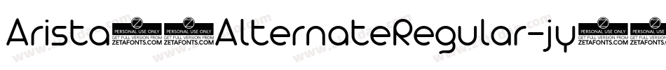 Arista20AlternateRegular-jy89字体转换