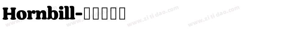 Hornbill字体转换