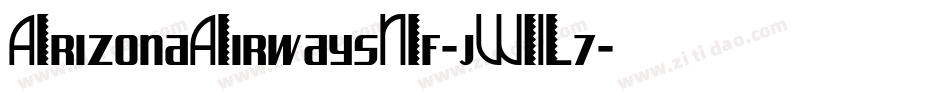 ArizonaAirwaysNf-jWL7字体转换