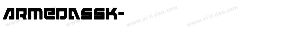 ArmedaSSK字体转换