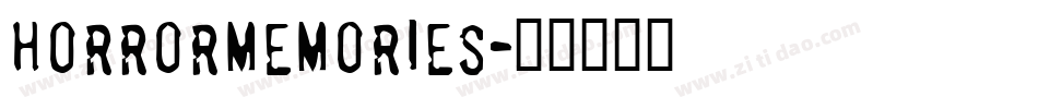HORRORMEMORIES字体转换
