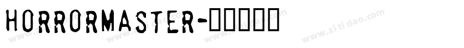 Horrormaster字体转换