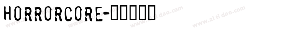 horrorCORE字体转换