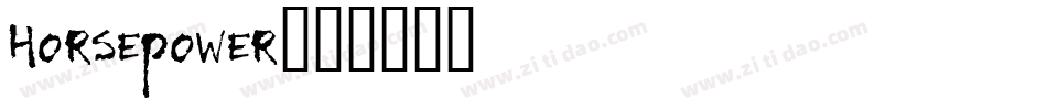 Horsepower字体转换