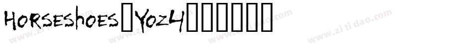 Horseshoes-Yoz4字体转换