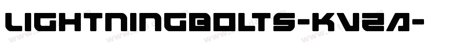 LightningBolts-KVzA字体转换