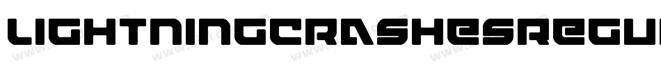 LightningCrashesRegular-jEZRO字体转换