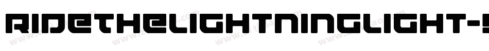 RideTheLightningLight-9YYqZ字体转换