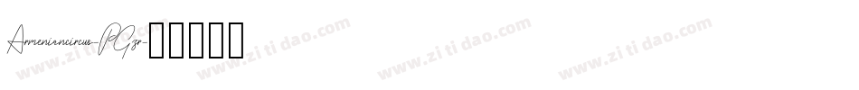 Armeniancircus-PGzr字体转换