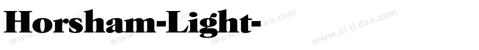 Horsham-Light字体转换