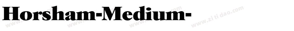 Horsham-Medium字体转换