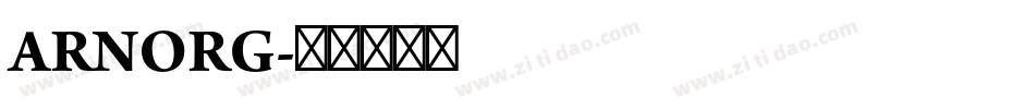 ARNORG字体转换