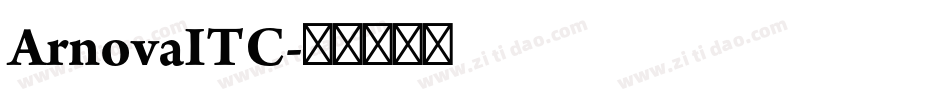 ArnovaITC字体转换