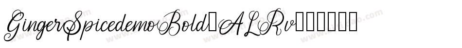 GingerSpicedemoBold-ALRv6字体转换