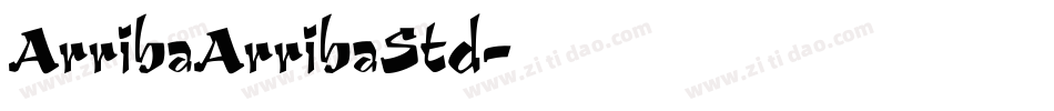 ArribaArribaStd字体转换