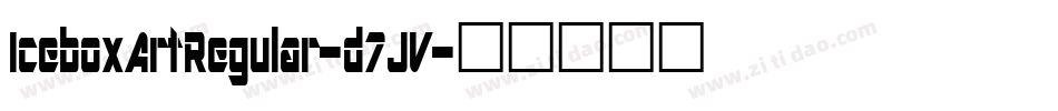 IceboxArtRegular-d7JV字体转换