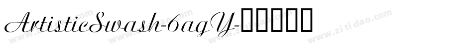 ArtisticSwash-6agY字体转换