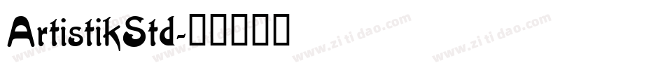 ArtistikStd字体转换