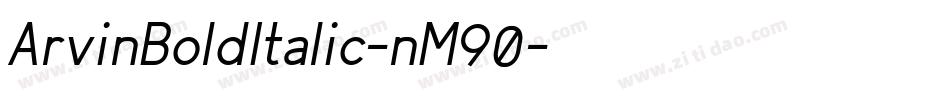 ArvinBoldItalic-nM90字体转换