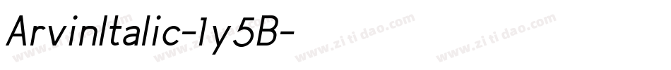 ArvinItalic-1y5B字体转换