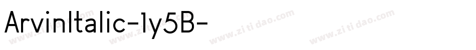 ArvinItalic-1y5B字体转换