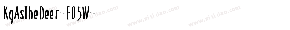 KgAsTheDeer-EO5W字体转换