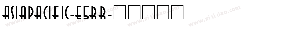 AsiaPacific-E5rr字体转换