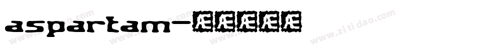 aspartam字体转换