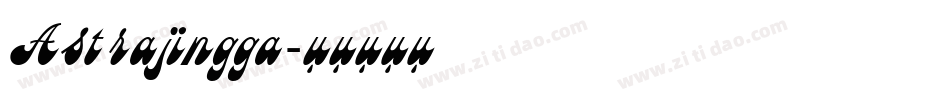 Astrajingga字体转换