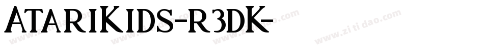 AtariKids-r3dK字体转换