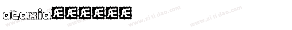 ataxia字体转换