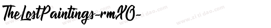 TheLostPaintings-rmXO字体转换