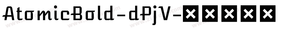 AtomicBold-dPjV字体转换