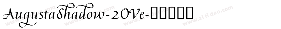 AugustaShadow-2OVe字体转换