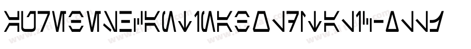 AurebeshCantinaBoldItalic-xllj字体转换