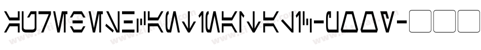 AurebeshCantinaItalic-pOOy字体转换