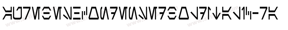 AurebeshCondensedBoldItalic-raW9字体转换
