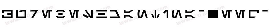 AurebeshCantina-Zeeq字体转换