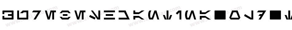 AurebeshCantinaBoldItalic-xllj字体转换